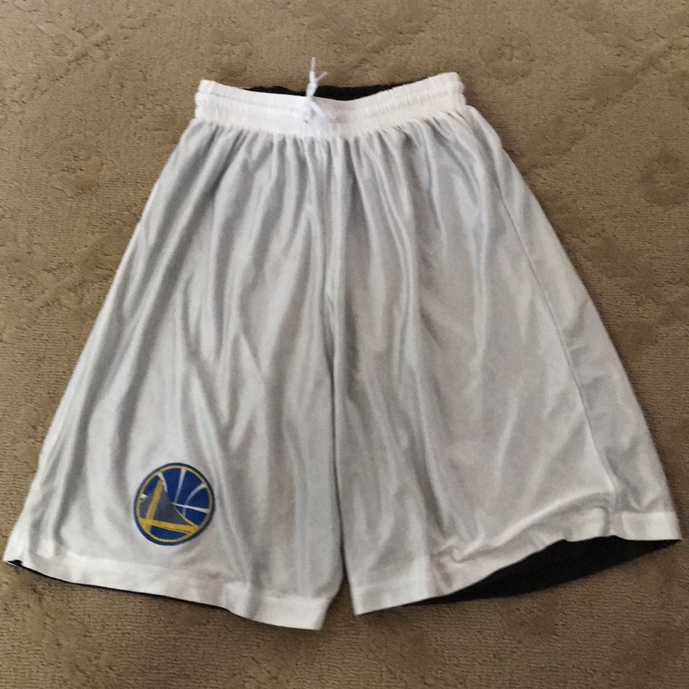 Black/White Reversible Warriors Shorts